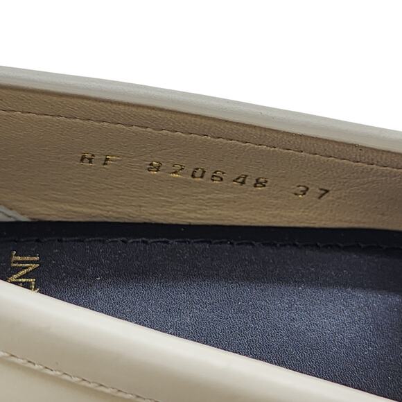 Saint Laurent Cream Loafers - Picture 10 of 12